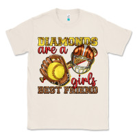 Natural diamonds are a girls best friend softball Classic Tee - texasbilliewilder