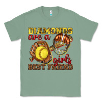 Sage diamonds are a girls best friend softball Classic Tee - texasbilliewilder