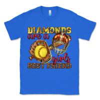 True Royal diamonds are a girls best friend softball Classic Tee - texasbilliewilder