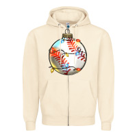 Sandshell christmas baseball Zipper Hoodie - Zillion Design Studio