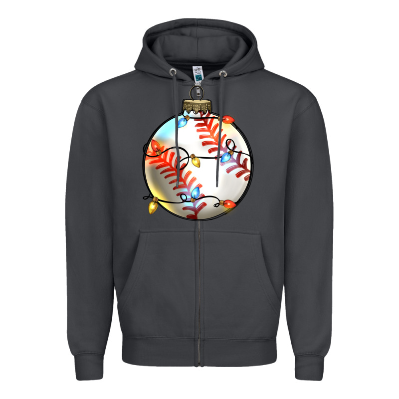 Christmas Baseball Zipper Hoodie by Zillion Design Studio | Teevron