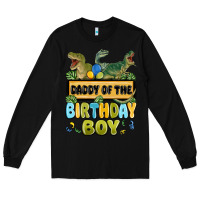 Black daddy of the birthday boy Long Sleeve Tee - MaliasSmallBusiness