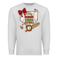 Dove Grey hey bubba bubba swing Premium Sweatshirt - JahusDesignShop