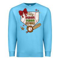 Ocean Blue hey bubba bubba swing Premium Sweatshirt - JahusDesignShop