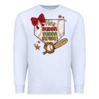 White hey bubba bubba swing Premium Sweatshirt - JahusDesignShop