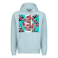 Blue Mist floral mama Premium Hoodie - AdoDesignShop