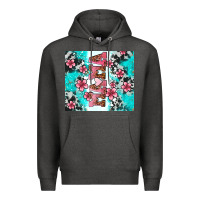 Charcoal Heather floral mama Premium Hoodie - AdoDesignShop