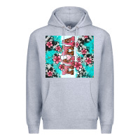 Heather Grey floral mama Premium Hoodie - AdoDesignShop