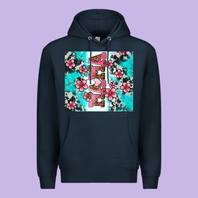 Floral Mama Premium Hoodie Designed By Adodesignshop