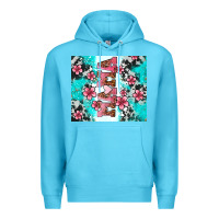 Ocean Blue floral mama Premium Hoodie - AdoDesignShop