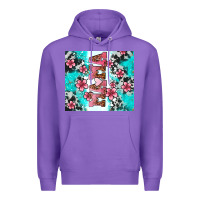 Purple floral mama Premium Hoodie - AdoDesignShop