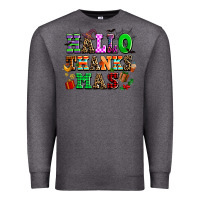 Charcoal Heather hallothanksmas Premium Sweatshirt - AdoDesignShop