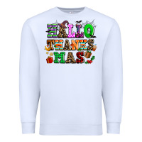 White hallothanksmas Premium Sweatshirt - AdoDesignShop