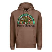 Chestnut merry christmas cactus rainbow Premium Hoodie - BarkalooDesign