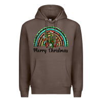 Coffee merry christmas cactus rainbow Premium Hoodie - BarkalooDesign