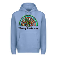 Colony Blue merry christmas cactus rainbow Premium Hoodie - BarkalooDesign