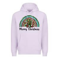 Lilac merry christmas cactus rainbow Premium Hoodie - BarkalooDesign