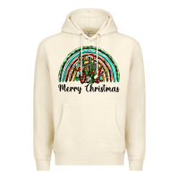 Sandshell merry christmas cactus rainbow Premium Hoodie - BarkalooDesign