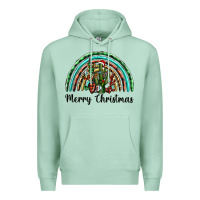 Seafoam merry christmas cactus rainbow Premium Hoodie - BarkalooDesign