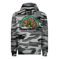 Slate Camo merry christmas cactus rainbow Premium Hoodie - BarkalooDesign