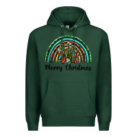 Sports Green merry christmas cactus rainbow Premium Hoodie - BarkalooDesign