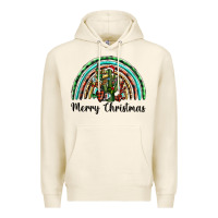 Tofu merry christmas cactus rainbow Premium Hoodie - BarkalooDesign