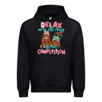 Black relax we're all crazy it's not competition Urban Hoodie - MaliasSmallBusiness