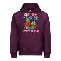Mauve Wine relax we're all crazy it's not competition Urban Hoodie - MaliasSmallBusiness