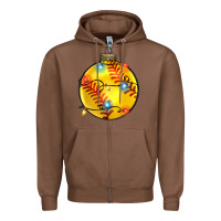 Chestnut christmas softball Zipper Hoodie - Zillion Design Studio