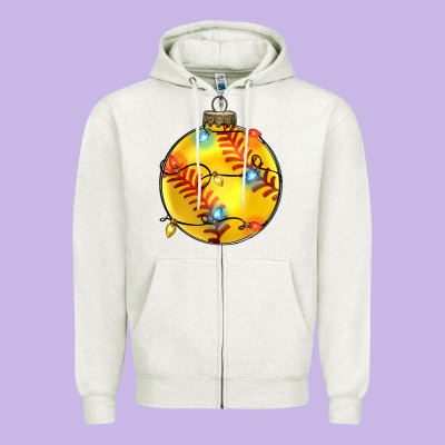 Zipper Hoodie christmas softball
