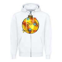 White christmas softball Zipper Hoodie - Zillion Design Studio