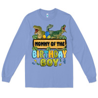 Colony Blue mommy of the birthday boy Long Sleeve Tee - MaliasSmallBusiness