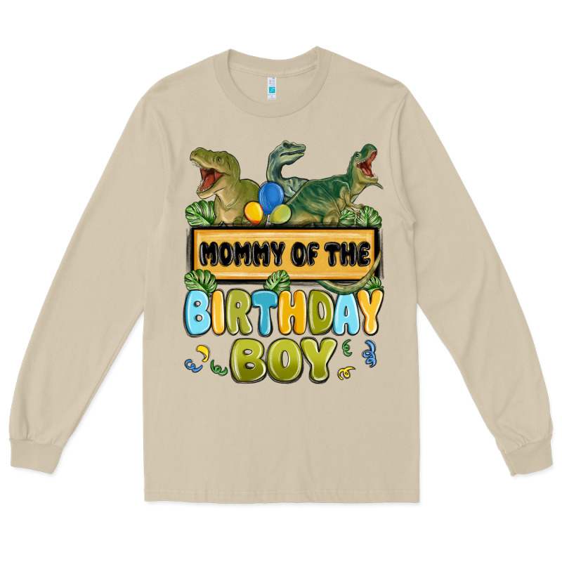 Mommy Of The Birthday Boy Long Sleeve Tee by MaliasSmallBusiness | Teevron