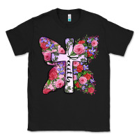 Black faith butterfly cross Classic Tee - Zillion Design Studio