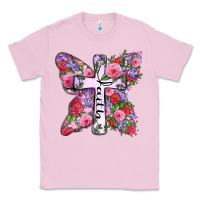 Bubblegum Pink faith butterfly cross Classic Tee - Zillion Design Studio