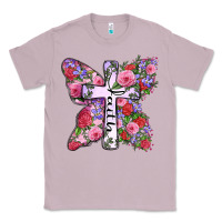 Lilac faith butterfly cross Classic Tee - Zillion Design Studio