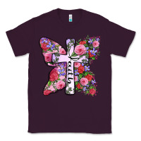 Plum faith butterfly cross Classic Tee - Zillion Design Studio