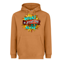 Meerkat what a great day to be alive Heavyweight Hoodie - HRA Design Shop