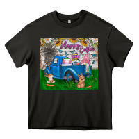 Asphalt happy easter truck Heavy Core Tee - CowhideDigitalArt