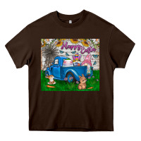 Happy Easter Truck Heavy Core Tee | Teevron