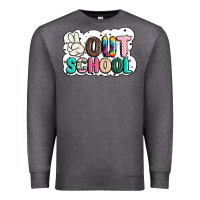 Charcoal Heather peace out school Premium Sweatshirt - JahusDesignShop