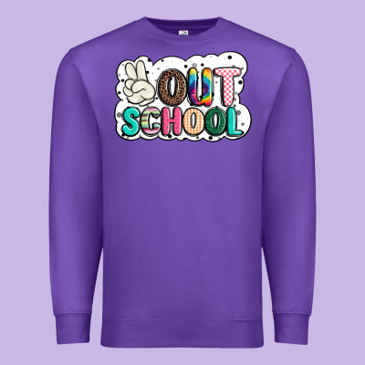 Peace Out School Premium Sweatshirt Designed By Jahusdesignshop