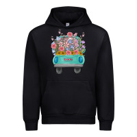 Black truck with flowers Urban Hoodie - MaliasSmallBusiness