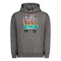 Pigment Tornado truck with flowers Urban Hoodie - MaliasSmallBusiness
