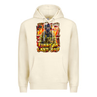 Sandshell First In last Out Firefighter Premium Hoodie - LillyAllenDesigns