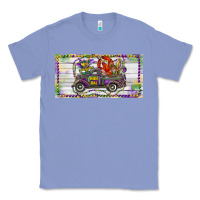 Colony Blue Mardi Gras Truck And Fleur De Lis Crawfish Classic Tee - RanaPortraitStore