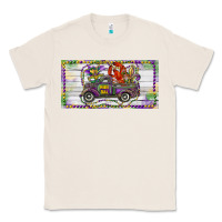 Natural Mardi Gras Truck And Fleur De Lis Crawfish Classic Tee - RanaPortraitStore
