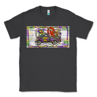 Smoke Mardi Gras Truck And Fleur De Lis Crawfish Classic Tee - RanaPortraitStore