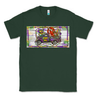 Sports Green Mardi Gras Truck And Fleur De Lis Crawfish Classic Tee - RanaPortraitStore