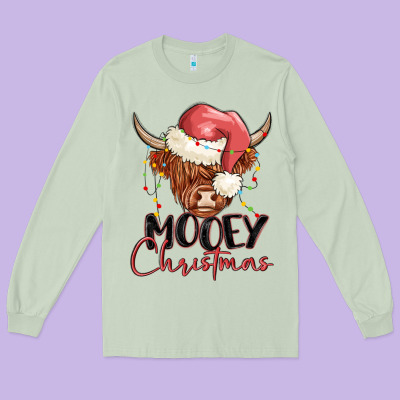 Long Sleeve Tee mooey christmas